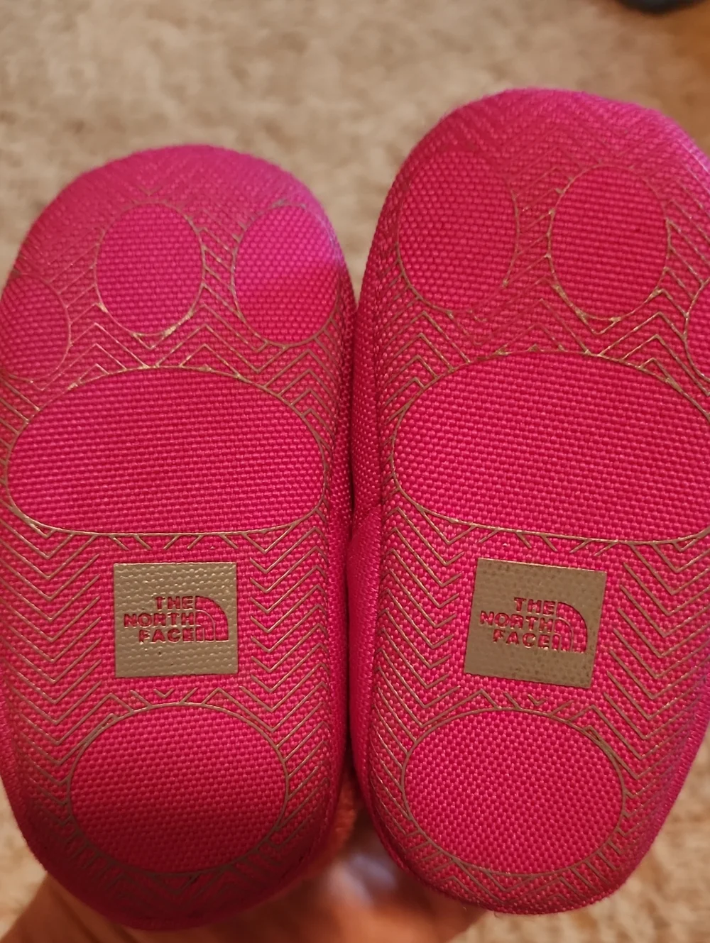 The North Face Baby Plush Slip-On Booties - Hot Pink Size 3